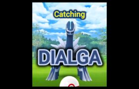 Catching DIALGA in Pokémon GO! ポケモンgo #pokemongo #pokemongoshorts #shorts #funny