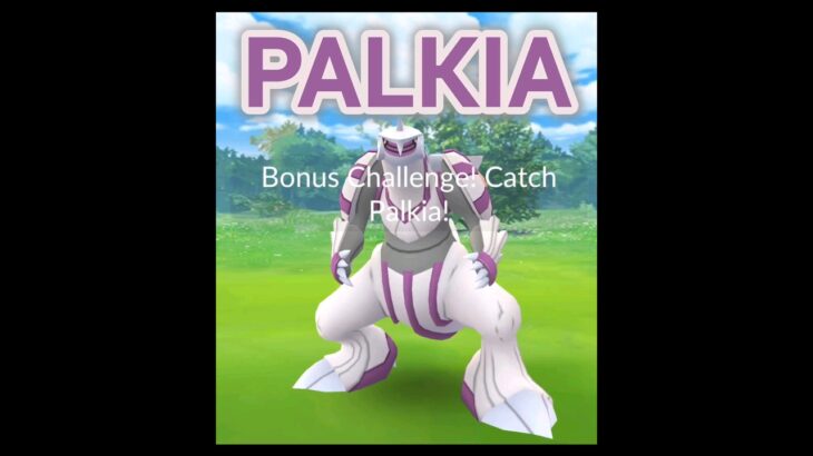 Catching PALKIA in Pokémon GO! Counting balls! ポケモンgo #pokemongo #pokemongoshorts #shorts #funny