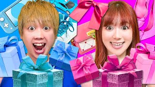【誕生日】青とピンクの色縛りプレゼント交換！メンバーカラーのプレゼントで誕生日パーティ♪ ~Happy Birthday~