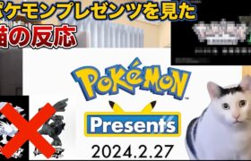 【猫ミーム】ポケモンプレゼンツを見る猫の反応【Pokemon Presents】