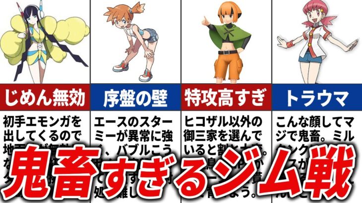 超苦戦したジム戦15選【歴代ポケモン】