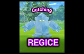 Catching REGICE in Pokémon GO! ポケモンgo #pokemongo #pokemongoshorts #shorts #funny