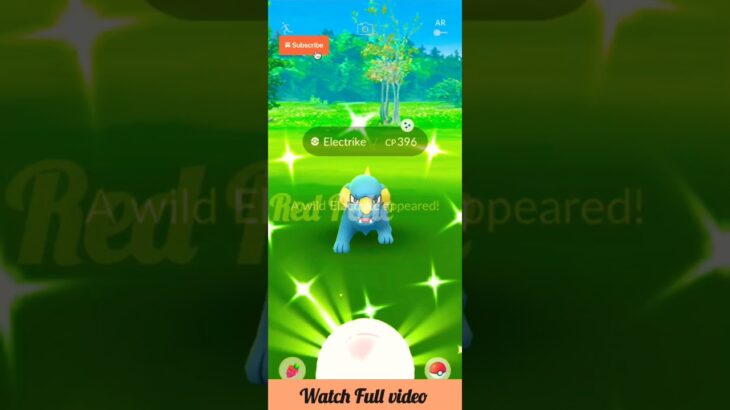 Caught a Shiny ✨ Electrike| Shiny ✨ Electrike evolution 🧬 | Pokemon Go | Red Poke