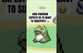 How Pokémon expects us to react to substitute 😂 #pokemon #shorts