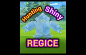 Hunting Shiny REGICE in Pokémon GO! ポケモンgo #pokemongo #pokemongoshorts #shorts #funny