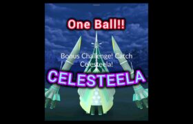 Catching CELESTEELA in one ball in Pokémon GO ポケモンgo! #pokemongo #pokemongoshorts #shorts #funny