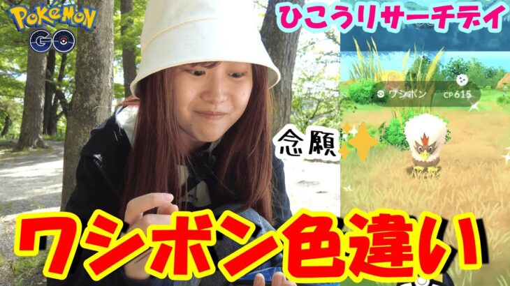 【念願】ワシボン色違いGET！ひこうリサーチデイin愛知県岡崎市