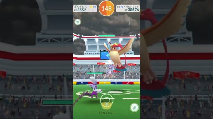 【ポケモンGO】メガピジョットレイド　ソロ　メガ進化なし　シャドウなし