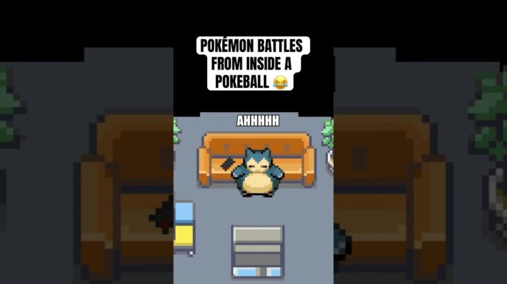 Pokémon battles from inside a pokeball 😂#pokemon #shorts
