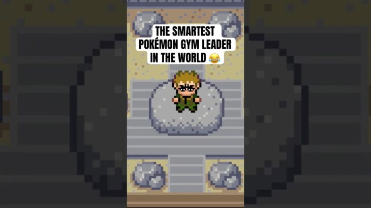 The smartest Pokémon gym leader in the world 😂 #pokemon #shorts