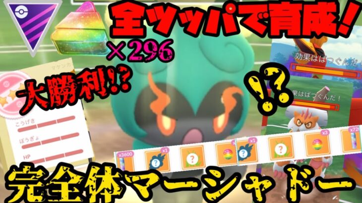 【ポケモンGO】アメXL全ツッパ！完全体マーシャドーがガチポケすぎるっ！【マスターリーグ】