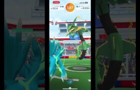 ポケモンGO(メガレックウザ)星５レイド３戦目#shorts