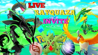 MEGA RAYQUAZA RAID DAY EVENT INVITE LIVE | Ho-OH & Mega Tyranitar Invita | Pokemon go live