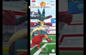 【メガルカリオ】1人で挑戦!#ポケモンgo #最強 #かっこいい #勝てる人なら勝てそうです