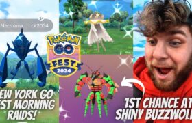 ✨Early Morning Raids At New York Go Fest In Pokemon Go! First Chance At SHINY Buzzwole!✨