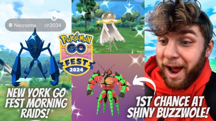 ✨Early Morning Raids At New York Go Fest In Pokemon Go! First Chance At SHINY Buzzwole!✨