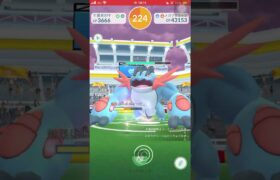 【ポケモンGO】カミツルギ艦隊でメガラグラージ１人討伐！ #shorts #ポケモンgo #ポケモン #ソロ討伐