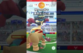 【ポケモンGO】男は黙ってメガルカリオ１人討伐！曇りブースト編！ #shorts #ポケモンgo #ポケモン #ソロ討伐