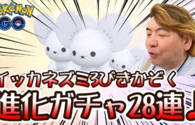 【ポケモンGO】イッカネズミ3びきかぞく進化ガチャ28連♪