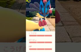 【待望】最強の英雄、推参。【ポケモンGO】　　#ポケモンgo #pokemongo #gofest2024 #ルカリオ　#メガルカリオ  #個体値100 #shorts