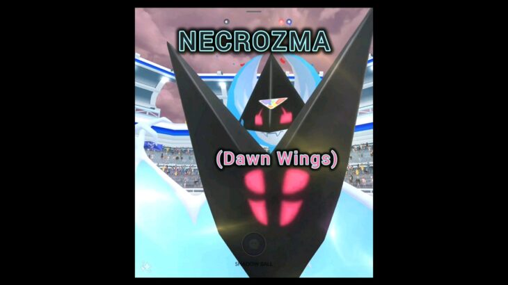 Raiding NECROZMA (Dawn Wings) in Pokémon GO! ポケモンgo #pokemongo #pokemongoshorts #shorts #funny