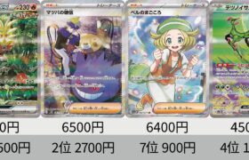 【ポケカ】発売から半年！最新相場ランキング！ワイルドフォース＆サイバージャッジSR以上全種＋α 【Pokémon cards】Temporal Forces price.