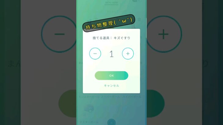 いつものアイテム整理　#ポケモンgo #shorts