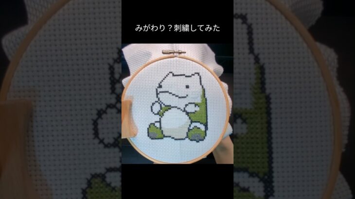 みがわり？（メタモンへんしんver）を刺繍してみた #shorts #ポケモン #刺繍 #pokemon