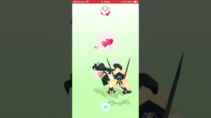 100%ネクロズマ、ソルガレオにリボン🎀【ポケモンGO】#shorts #ポケモン #ゲーム実況