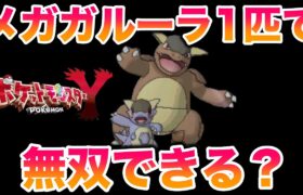 【検証】最強のメガガルーラ1匹でストーリーは無双できる？【ポケモンXY】