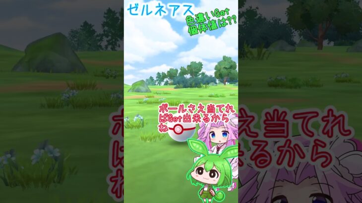 【ポケモンGO】ゼルネアス 色違いGetなのだ‼【Pokémongo】 #shorts #ポケモンgo   #ゼルネアス  #色違い #レイド #ずんだもん #四国めたん