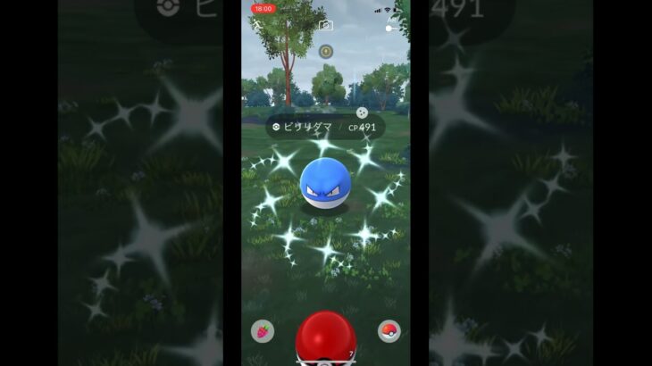 ポケモンGOで色違いビリリダマをゲット！#pokemongo #pokemon #voltorb #shiny #ポケモンGO #ポケモン #ビリリダマ #色違い