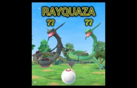 Hunting SHINY RAYQUAZA in Pokémon GO! ポケモンgo #pokemongo #pokemongoshorts #shorts #funny