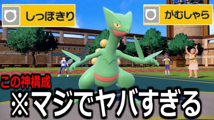 一見意味不明だが衝撃のシナジーを生む”しっぽきりジュカイン”の神技を見ろ【ポケモンSV実況】