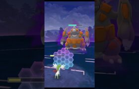 ｗシェイミでシードフレア　VS　シャドウグラードン【ポケモンGO】#shorts　#グラードン　#シェイミ