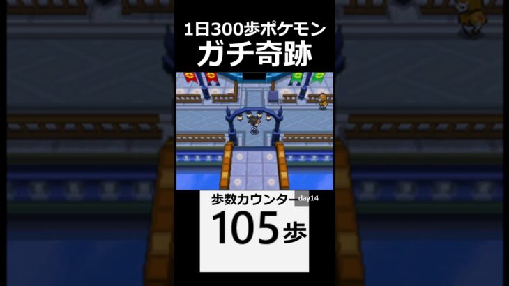 シリーズ初の出来事。　 day14【1日300歩ポケモン　ホワイト２】