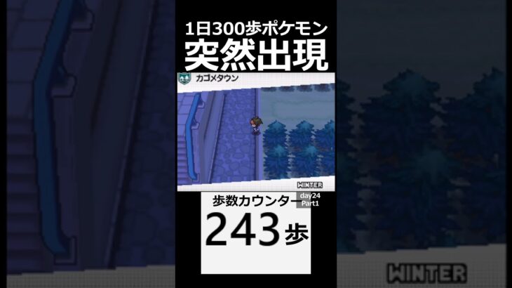 突然出現淳伝ポケモン。　 day24　Part1【1日300歩ポケモン　ホワイト２】