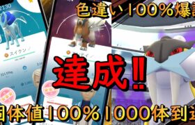 ☆個体値100％1000体達成‼☆1000体目はまさかの…⁉【ポケモンGO】