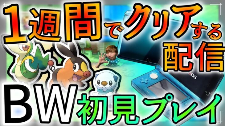 【ポケモンBW】初見1週間でクリアするポケモンブラック実況プレイ#6　#pokemon  #ポケモンBW  #実写配信  #ポケモン【ポケモンブラック】