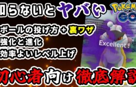 【絶対覚えて！】ポケモンGO初心者の基礎知識01 ボールの投げ方、強化と進化、効率よいTL上げ