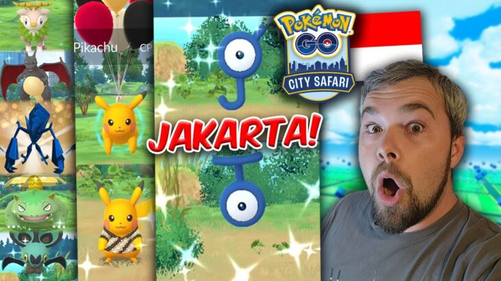 Jakarta City Safari! Over 25 Rare Shiny Pokémon Caught! (Pokémon GO)