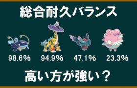 総合耐久率が高い種族値のポケモンって強いのでは？【ポケモンSV】【ゆっくり解説】