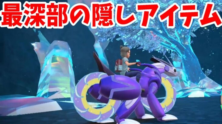 【ポケモンSV】隠されたアイテムを探索して入手しよう！パルデアの大穴の最深部へ！【ポケモンスカーレットバイオレット・ゼロの秘宝】