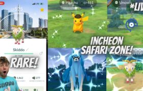 ✨Shiny Hunting Rare Backgrounds at Incheon Safari Zone in Pokemon Go LIVE!✨