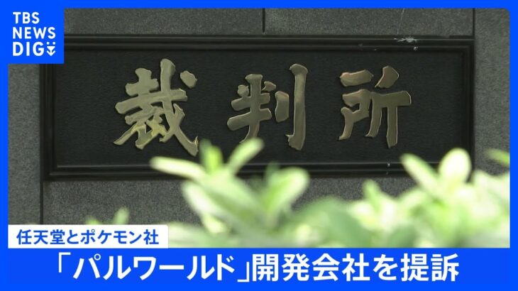 「特許権侵害」と任天堂とポケモン社が「パルワールド」開発会社を提訴　開発会社は「侵害したとする特許内容を確認できていない」とコメント｜TBS NEWS DIG