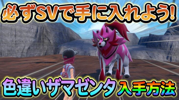 【ポケモンsv】遂に判明！ガラル３鳥やザマゼンタの色違いを入手できる方法を解説！さらにその他のイベント情報も！