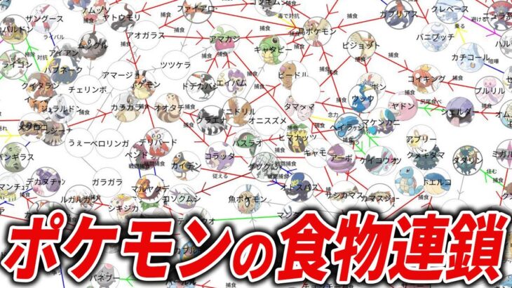 ポケモンの食物連鎖をまとめてみた【ポケモン相関図】