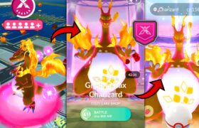 First Ever GIGANTAMAX CHARIZARD Max Battle RAID in Pokemon GO.