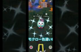 【気象】ハロウィンコスのモクローの色違いGET!!#ポケモンgo #pokemon #色違い