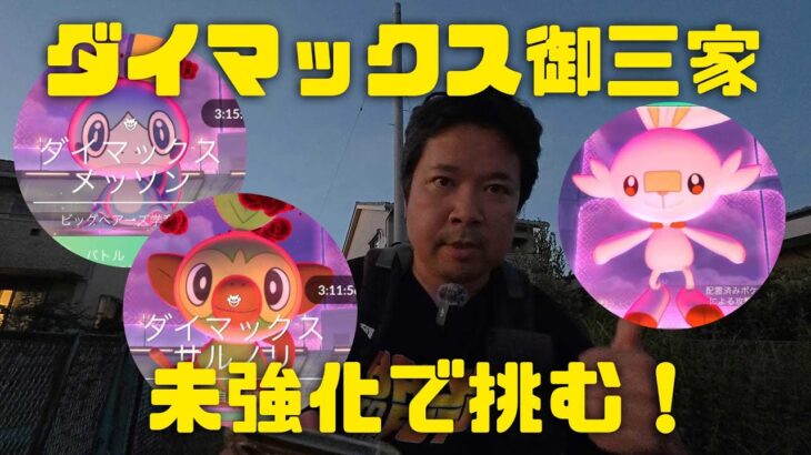 【ポケモンGO】黄昏時に新実装のダイマックスガラル御三家を追い求める